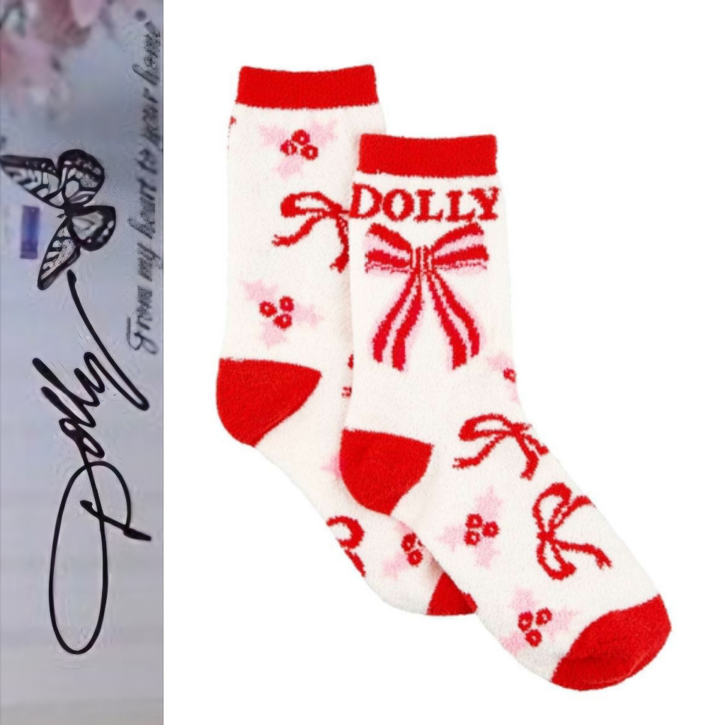 Dolly Parton Dolly Bow Cozy Socks